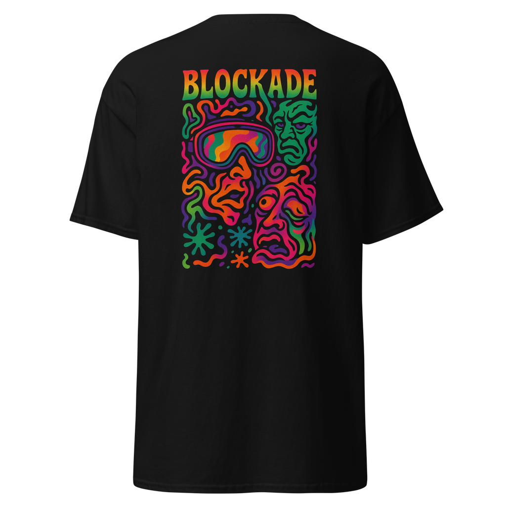 wasted faces - T-Shirt - rainbow print