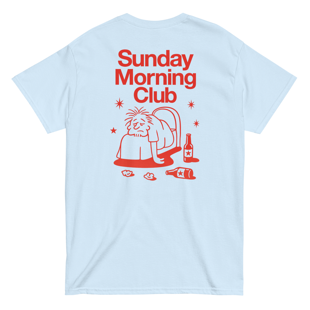 Sunday Morning Club - T-Shirt - red print