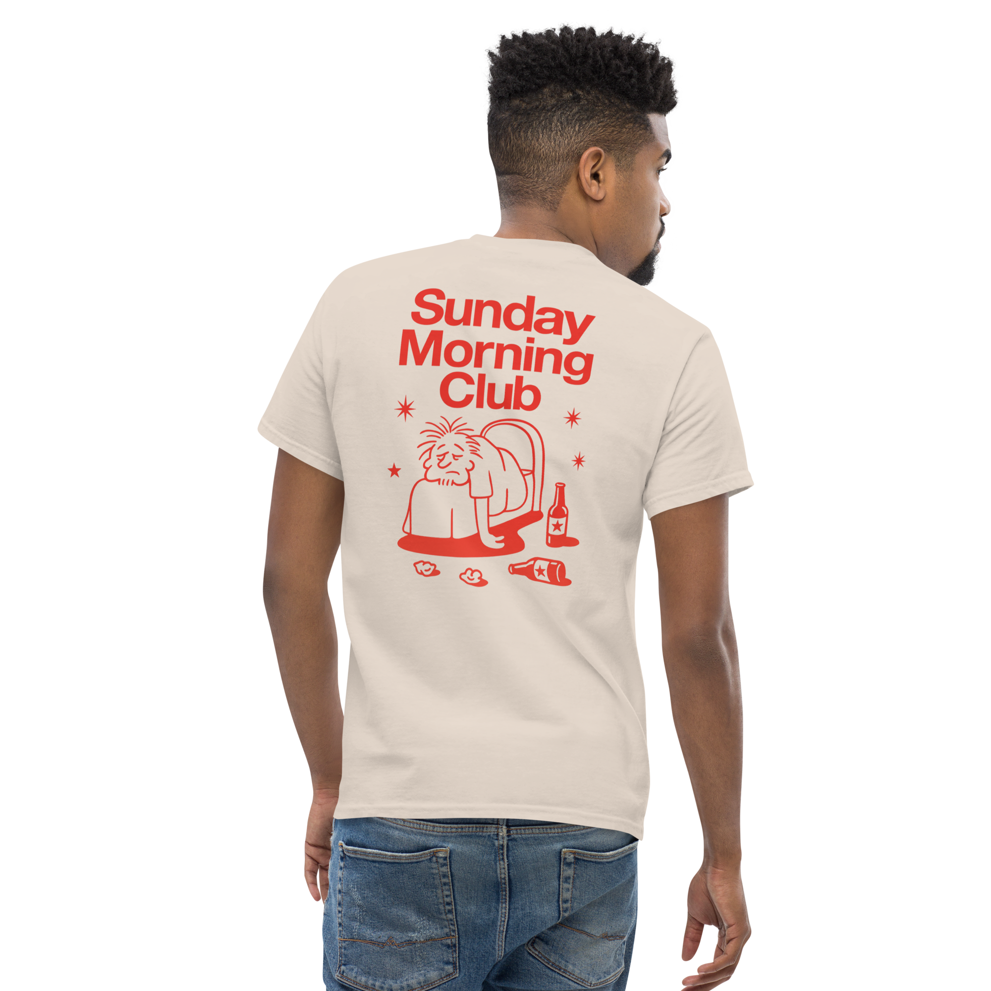 Sunday Morning Club - T-Shirt - red print