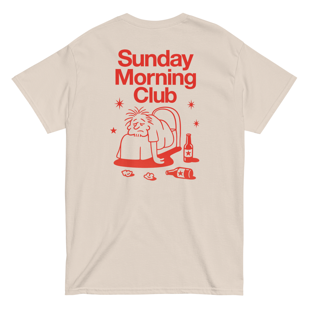 Sunday Morning Club - T-Shirt - red print