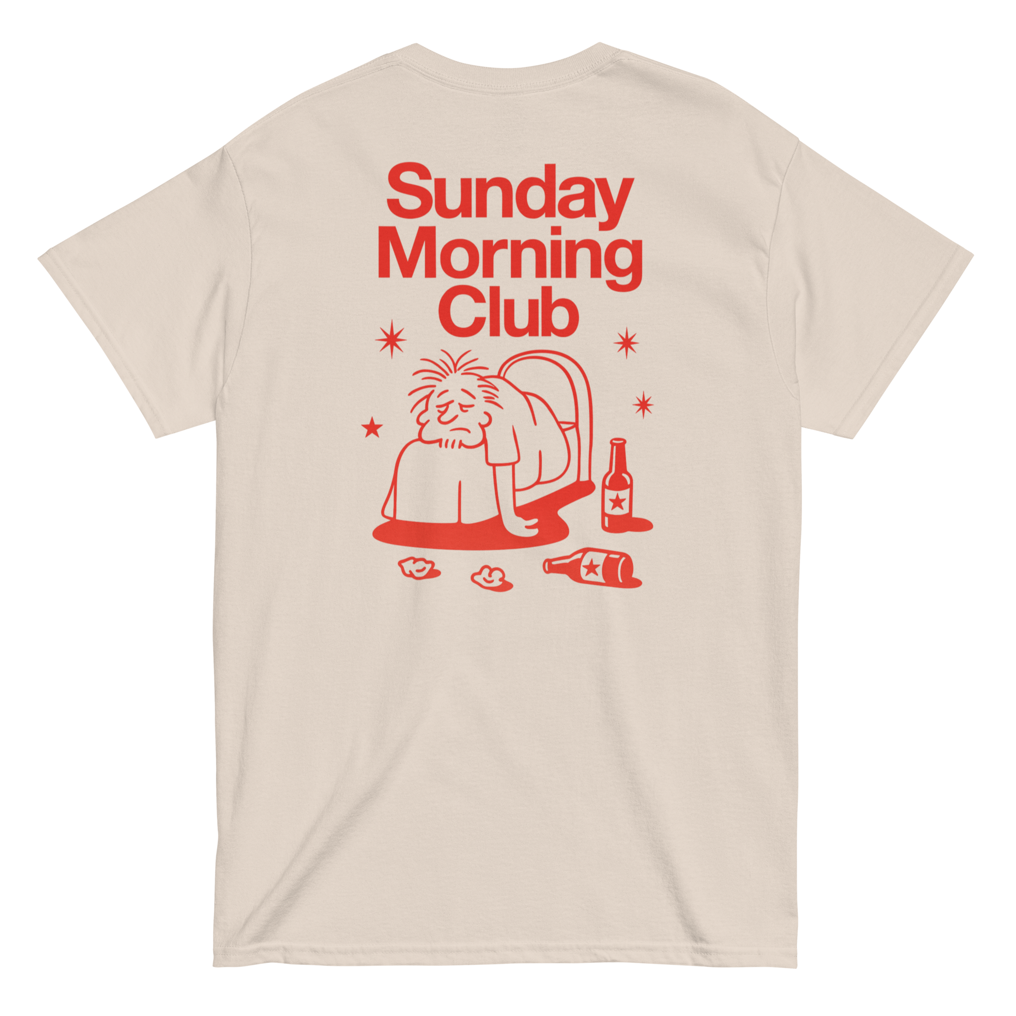 Sunday Morning Club - T-Shirt - red print
