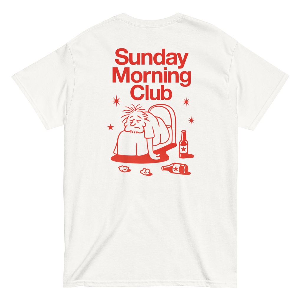 Sunday Morning Club - T-Shirt - red print
